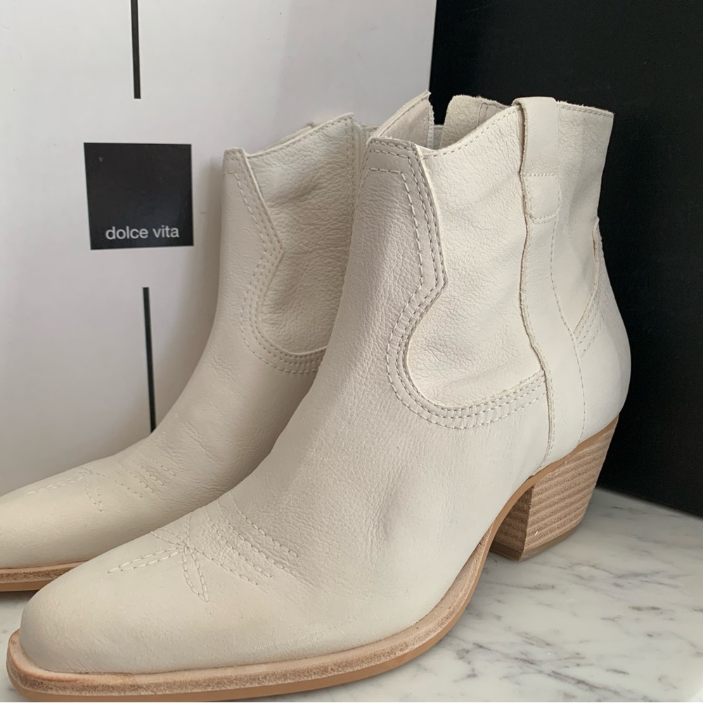New! Dolce Vita Simla Booties in Ivory Nubuck!